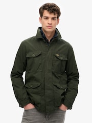 Superdry Green Military Lightweight Field 100% Cotton Jacket - Image 4 of 7
