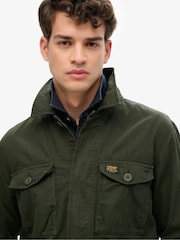 Superdry Green Military Lightweight Field 100% Cotton Jacket - Image 5 of 7