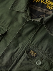 Superdry Green Military Lightweight Field 100% Cotton Jacket - Image 7 of 7