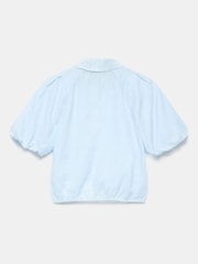 Mint Velvet Blue Puff Sleeve Shirt - Image 8 of 8