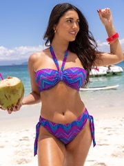 Pour Moi Purple Malibu Adjustable Bikini Briefs - Image 1 of 4