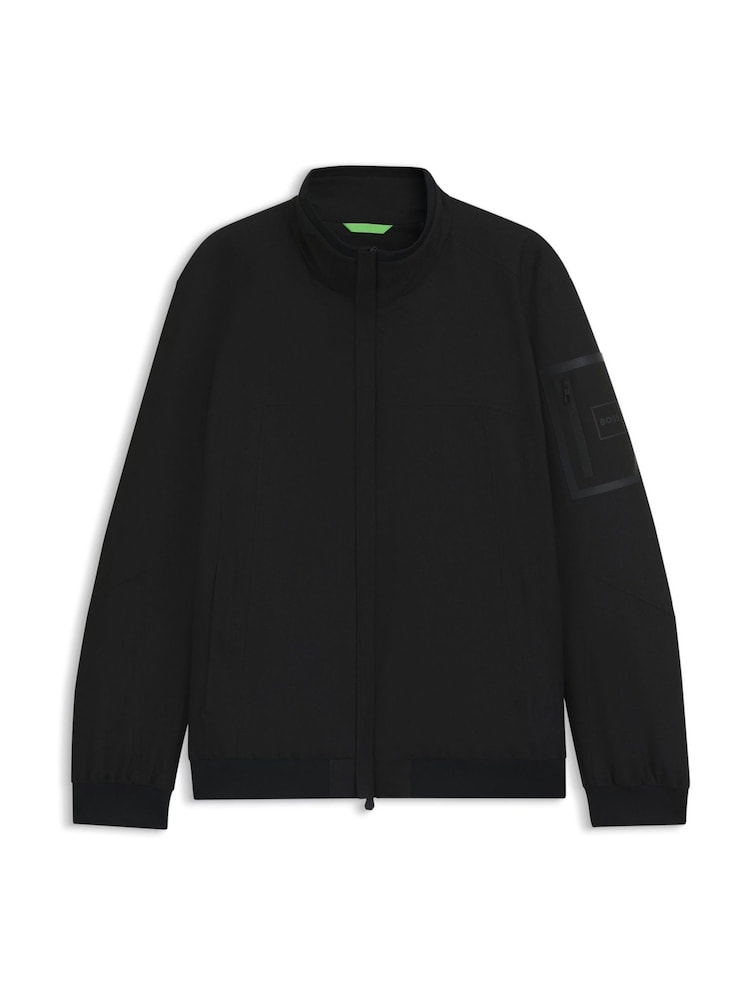 BOSS Black Zip Through Bomber Jacket - Image 1 of 1