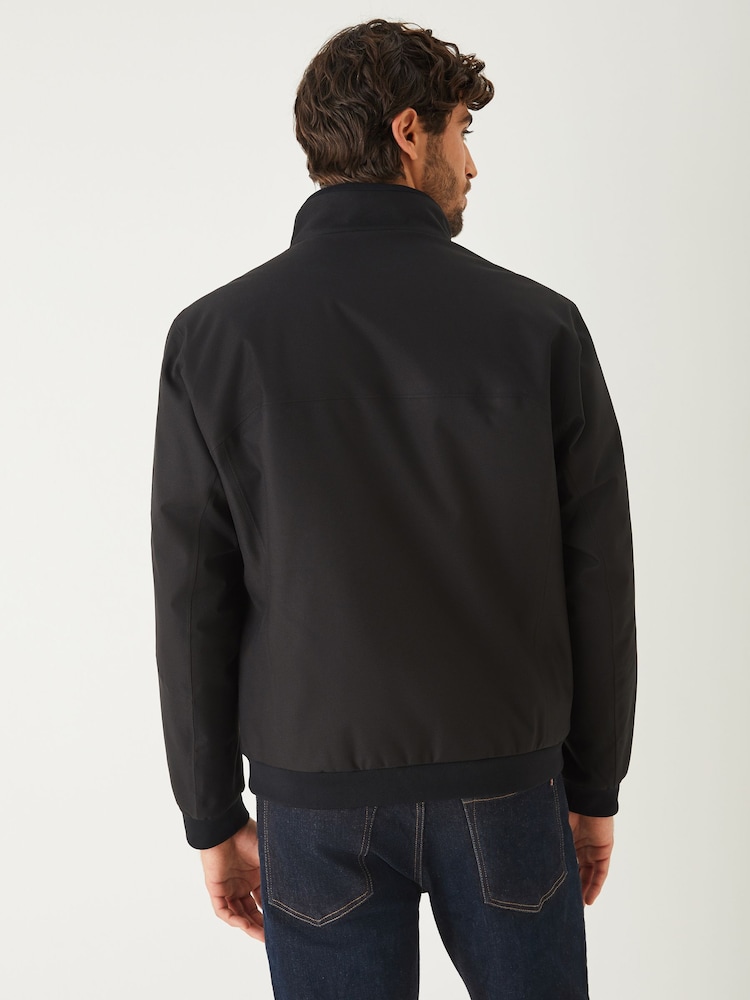 BOSS Black Zip Through Bomber Jacket - Image 2 of 5 BOSS Black Zip Through Bomber Jacket - Image 2 of 5