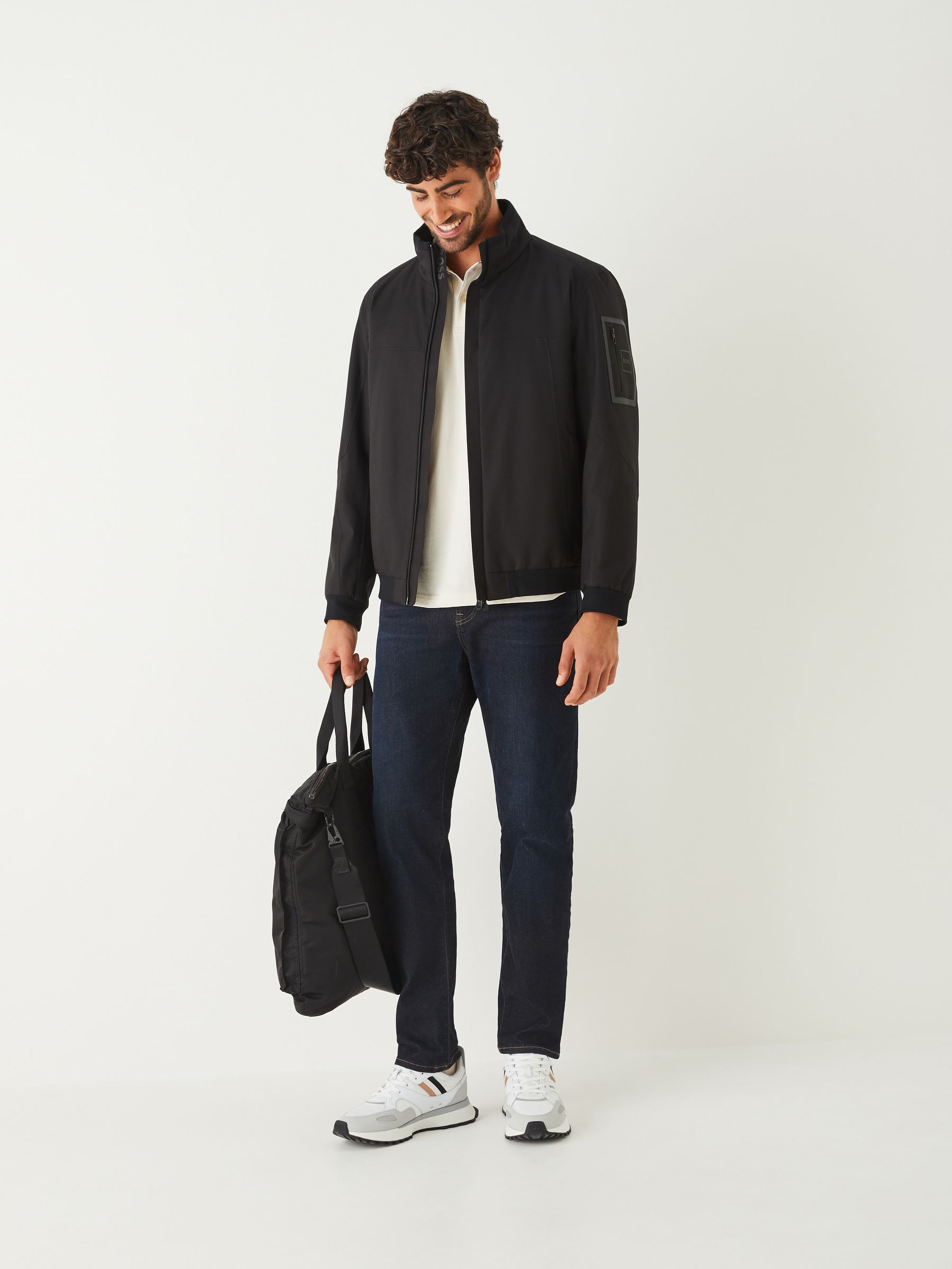Buy BOSS Black Zip Through Bomber Jacket from Next USA