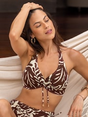Pour Moi Black Madrid Underwired Halter Triangle Top - Image 1 of 4