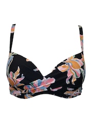 Pour Moi Black Free Spirit Lightly Padded U/W Twist Bikini Top - Image 3 of 4