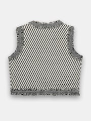 Mint Velvet Black Crochet Knit Waistcoat - Image 7 of 7