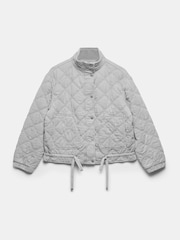 Mint Velvet Grey Washed Quilted Jacket - Image 7 of 8