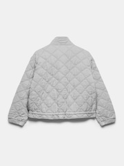 Mint Velvet Grey Washed Quilted Jacket - Image 8 of 8
