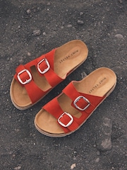 Mint Velvet Hannah Two Strap Sliders - Image 2 of 6