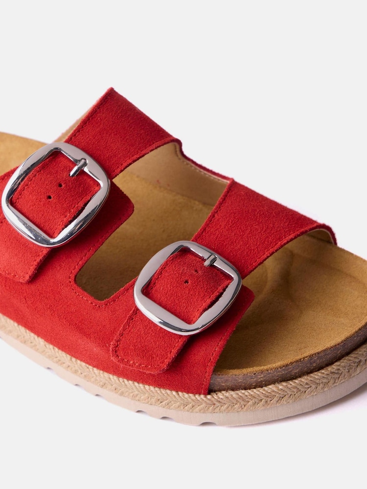 Mint Velvet Hannah Two Strap Sliders - Image 4 of 6