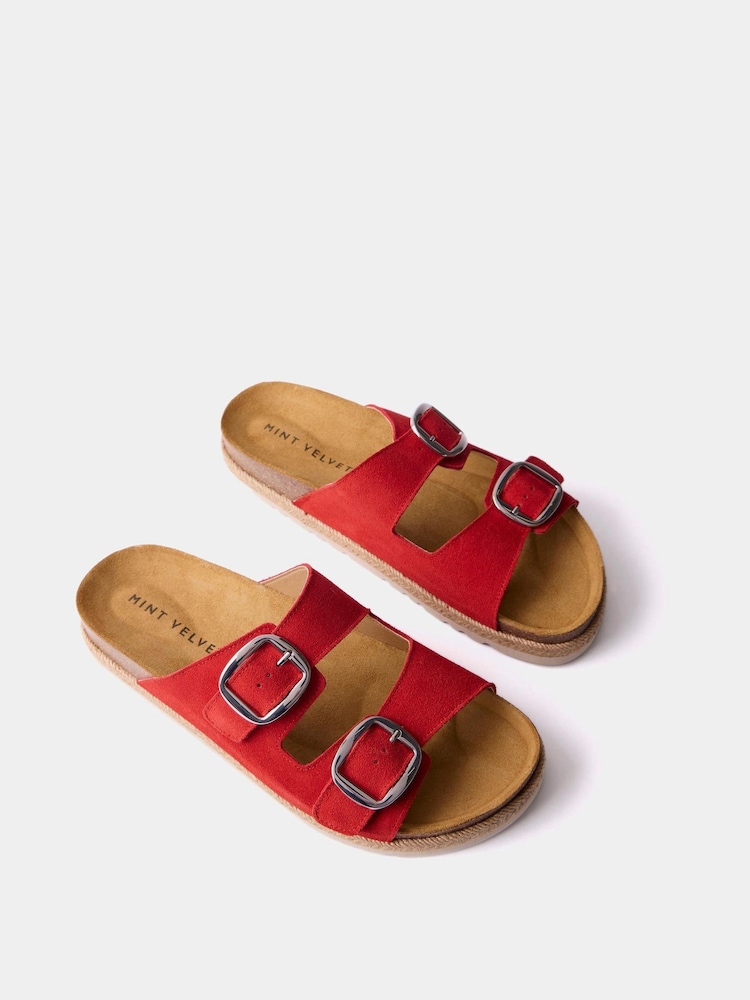 Mint Velvet Hannah Two Strap Sliders - Image 5 of 6