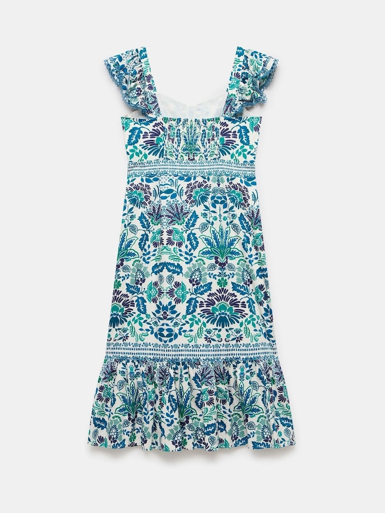 Mint Velvet Green 100% Cotton Floral Print Midi Dress - Image 8 of 8 Mint Velvet Green 100% Cotton Floral Print Midi Dress - Image 8 of 8