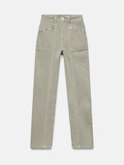 Mint Velvet Grey Sculpting Slim Zip Pocket Jeans - Image 6 of 7