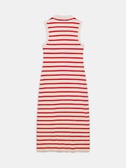 Mint Velvet Red Striped Polo Midi Dress - Image 7 of 7