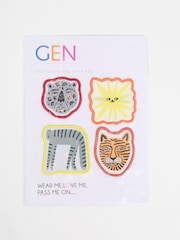 GEN Orange Iron On Animal Badges - Image 1 of 2