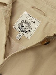 Joules Beige Showerproof Single Breasted Trench Coat With Belt - Image 14 of 14