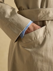 Joules wasserabweisender einreihiger Trenchcoat mit Gürtel - Bild 7 von 13