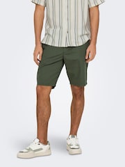 Only & Sons Grey Chinos Shorts 2 Pack - Image 3 of 6