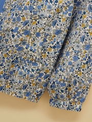 Joules Blue Printed Raincoat - Image 3 of 5