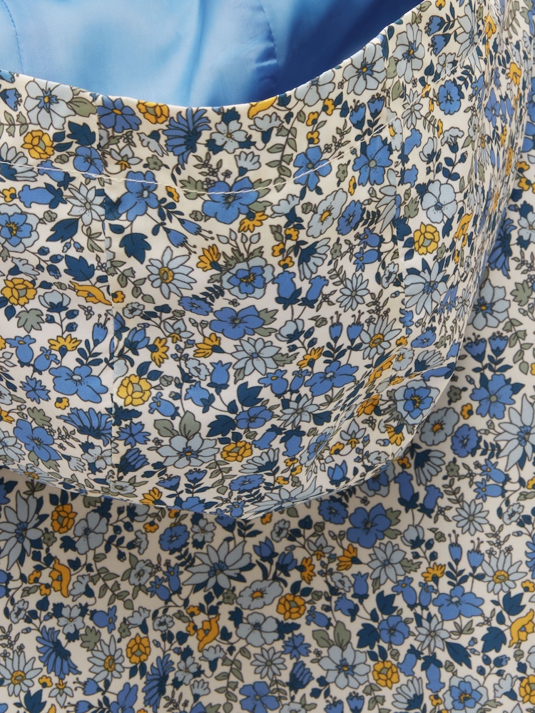 Joules Blue Printed Raincoat - Image 5 of 5