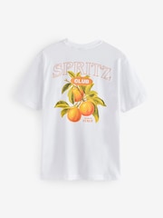 Only & Sons Resort Collar Embroided Floral Print 100% Organic Cotton T-Shirt - Bild 2 von 2