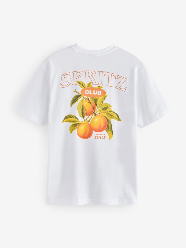Only & Sons Resort Collar Embroided Floral Print 100% Organic Cotton T-Shirt - Bild 2 von 2
