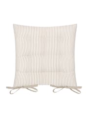 Yard 2 Pack Natural Hayle Striped Cotton Seat Pads - Image 5 of 6