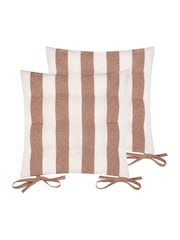 Yard 2 Pack Hayle Striped Cotton Seat Pads - Imagen 2 de 7