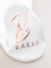 Baker by Ted Baker Born In 2026 Bunny White Sleepsuit - Image 4 of 6