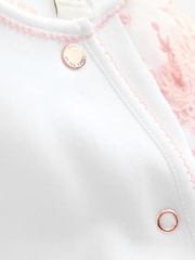 Baker by Ted Baker Born In 2026 Bunny White Sleepsuit - Image 5 of 6