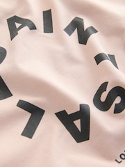 smALLSAINTS Pink Tierra T-Shirt and Sweat Shorts Set - Image 4 of 5