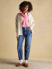 Joules Woody Pink Cotton Pique Short Sleeve Polo Shirt - Image 5 of 9