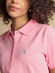 Joules Woody Pink Cotton Pique Short Sleeve Polo Shirt - Image 6 of 9