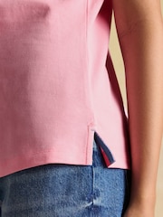 Joules Woody Pink Cotton Pique Short Sleeve Polo Shirt - Image 7 of 9