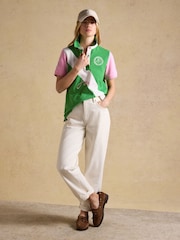 Joules Beaufort Green Embroidered Short Sleeve Polo Shirt - Image 3 of 11