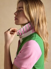 Joules Beaufort Green Embroidered Short Sleeve Polo Shirt - Image 7 of 11