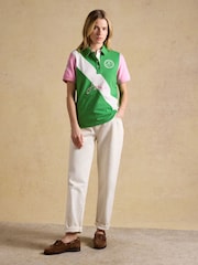 Joules Beaufort Green Embroidered Short Sleeve Polo Shirt - Image 8 of 11