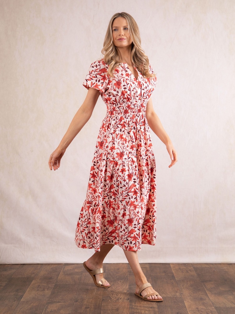 Lakeland Clothing Tulla Midi 100% Cotton Dress - Image 1 of 7
