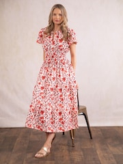 Lakeland Clothing Tulla Midi 100% Cotton Dress - Image 2 of 7