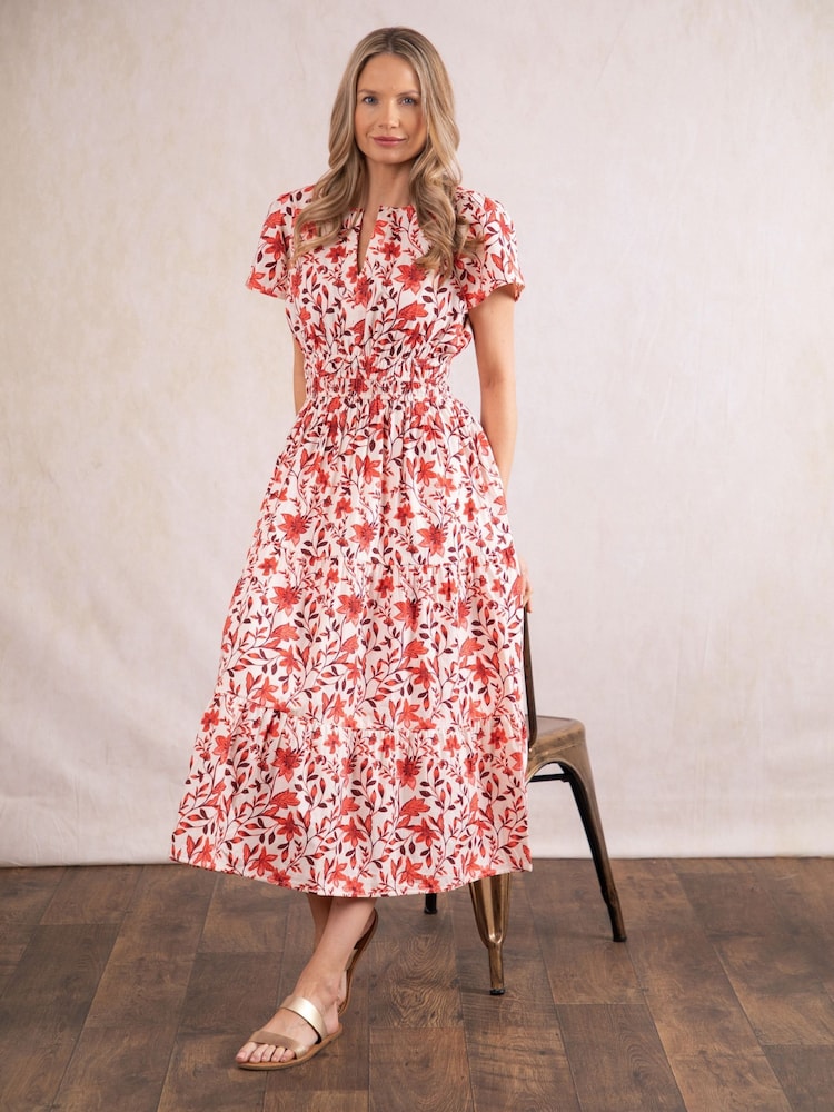 Lakeland Clothing Tulla Midi 100% Cotton Dress - Image 2 of 7