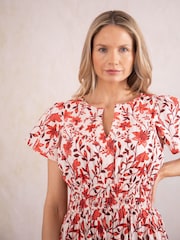 Lakeland Clothing Tulla Midi 100% Cotton Dress - Image 3 of 7