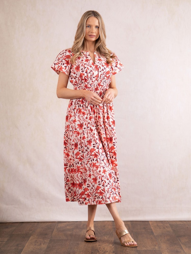 Lakeland Clothing Tulla Midi 100% Cotton Dress - Image 5 of 7