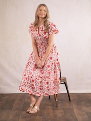 Lakeland Clothing Tulla Midi 100% Cotton Dress - Image 6 of 7