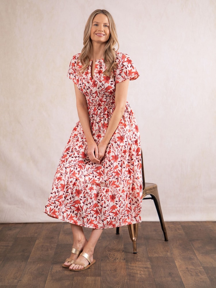 Lakeland Clothing Tulla Midi 100% Cotton Dress - Image 6 of 7