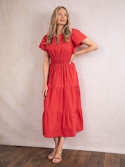 Lakeland Clothing Tulla Midi 100% Cotton Dress - Image 2 of 8