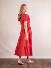 Lakeland Clothing Tulla Midi 100% Cotton Dress - Image 4 of 8