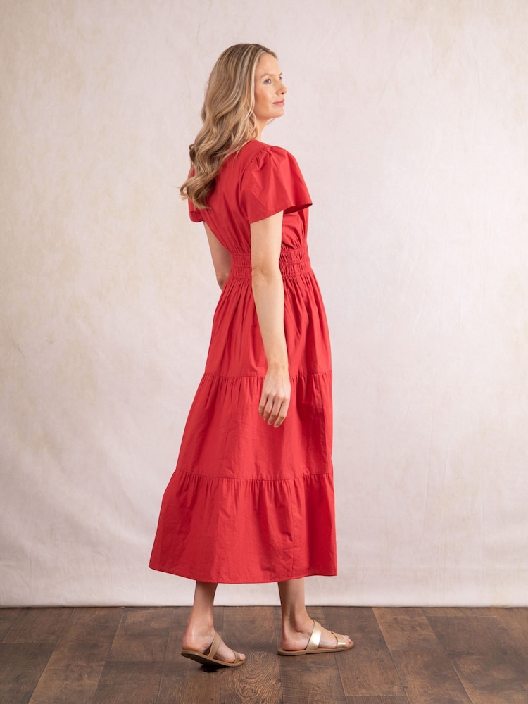 Lakeland Clothing Tulla Midi 100% Cotton Dress - Image 4 of 8
