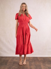 Lakeland Clothing Tulla Midi 100% Cotton Dress - Image 5 of 8
