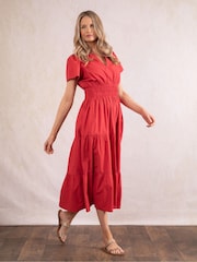 Lakeland Clothing Tulla Midi 100% Cotton Dress - Image 7 of 8